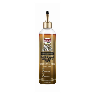AFRICAN PRIDE BLK CASTOR BRAID CLEAN RINSE – 12 OZ - ANNS BEAUTY SUPPLY